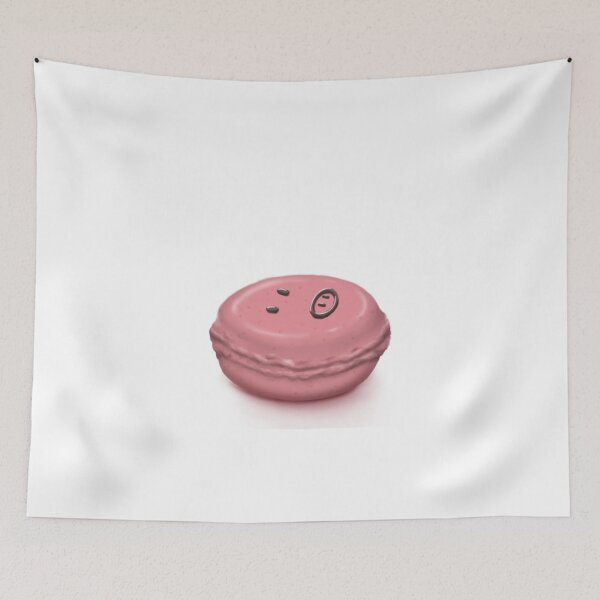 Item preview, Kawaii Pig Macaron Pink Sweet French Bakery designed and sold by Moumaima.