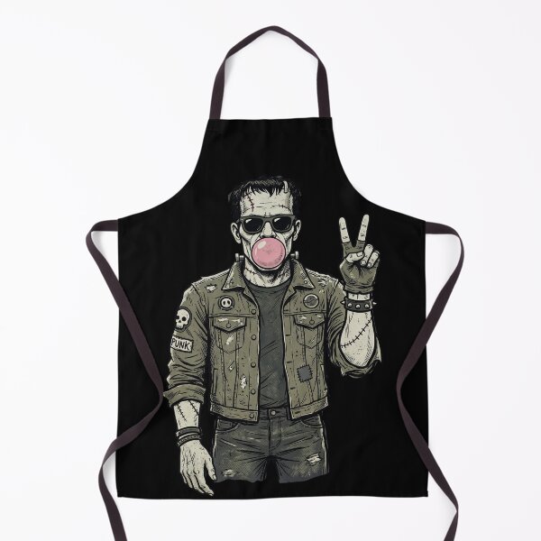 Item preview, Frankenstein Monster Retro Horror Illustration designed and sold by TeeARTHY.