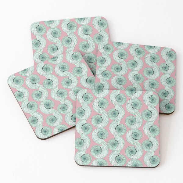 Item preview, Ammonite Strata - Muted Blush designed and sold by Piret Victoria Studio.