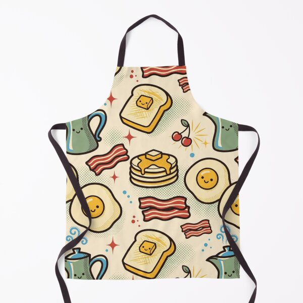 Item preview, Cute Breakfast Food Pattern with Eggs and Pancakes designed and sold by PunchDrop.