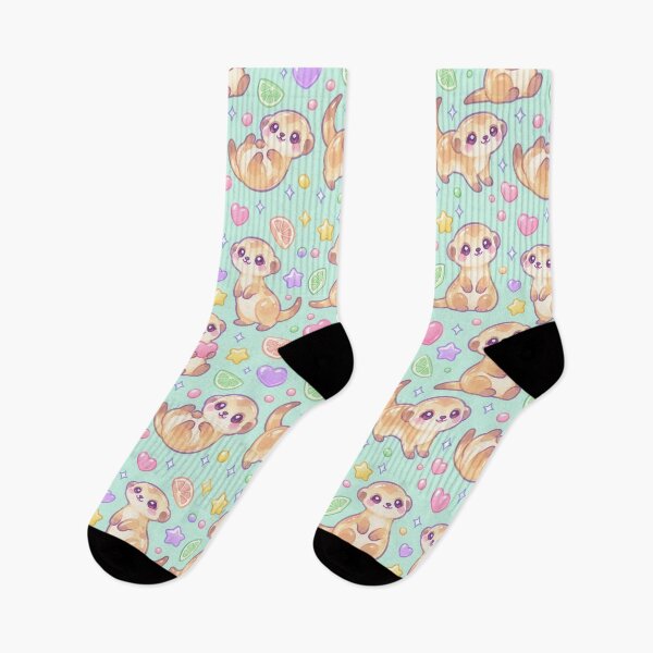 Item preview, Cute Kawaii Gummy Meerkat Pastel Candy Pattern designed and sold by Soft Berry Studio.