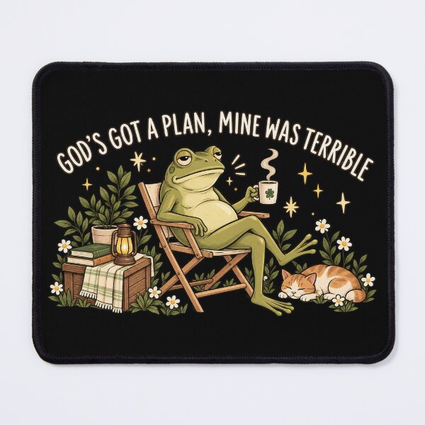 Item preview, Funny Christian Frog, Sarcastic Faith Humor, Cute Religious Frog Illustration, Christianity Humor, Christian Frog Lover Gift designed and sold by Quiajia.