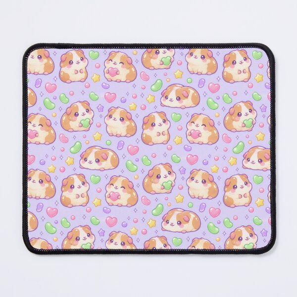 Item preview, Cute Kawaii Gummy Guinea Pig Pastel Candy Pattern designed and sold by Soft Berry Studio.