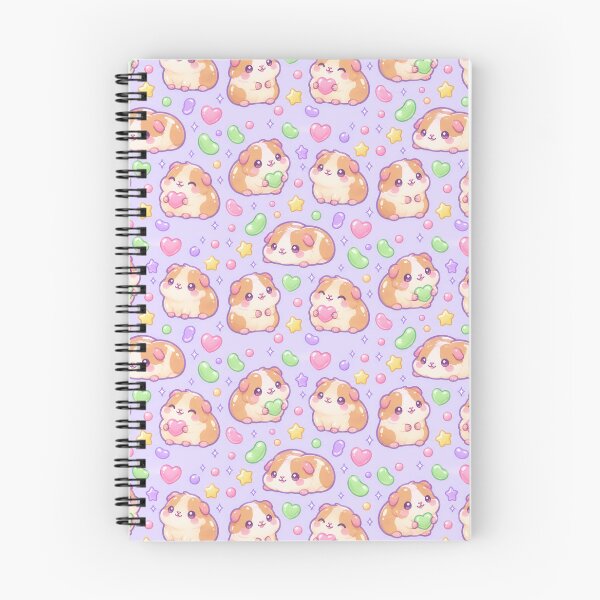 Item preview, Cute Kawaii Gummy Guinea Pig Pastel Candy Pattern designed and sold by Soft Berry Studio.