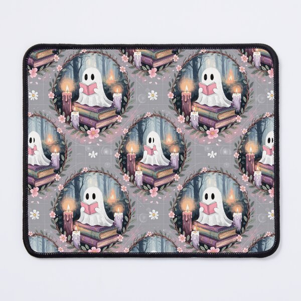 Item preview, Cozy Ghosts Reading Books Halloween Seamless Pattern designed and sold by Camel & Quirk.