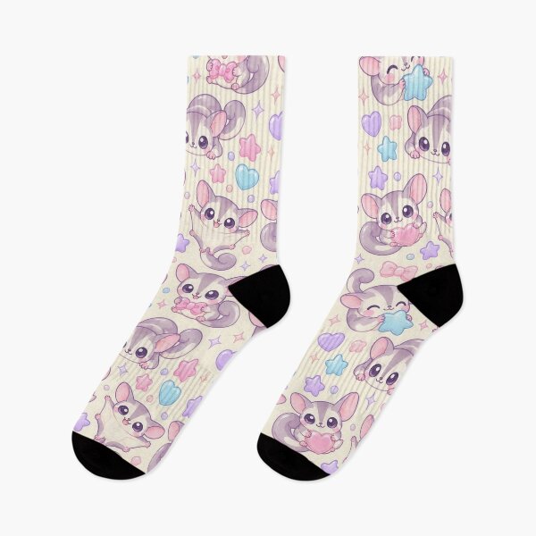 Aperçu de l'œuvre Adorables bonbons gélifiés kawaii en forme de planeur de sucre, motifs pastel créée et vendue par Soft Berry Studio.