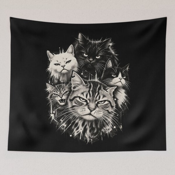 Item preview, Cats Against Everything – Funny Punk Cat Grunge Design designed and sold by GrimCuteStudio.