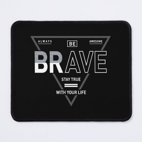 Item preview, Be Brave Stay True Geometric Lettering designed and sold by radhakidesign.