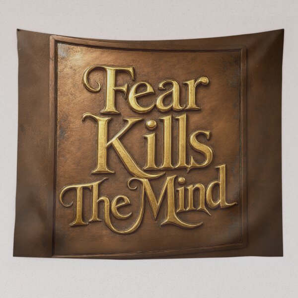 Item preview, Fear Kills The Mind Stoic Motivation designed and sold by Marcu Ioachim.