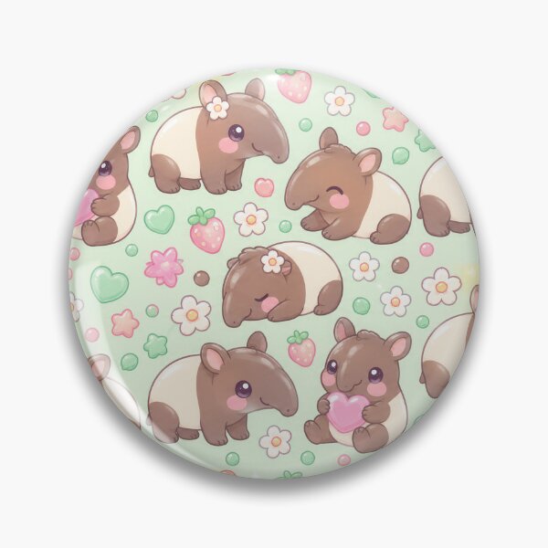 Item preview, Cute Kawaii Gummy Tapir Pastel Candy Pattern designed and sold by Soft Berry Studio.