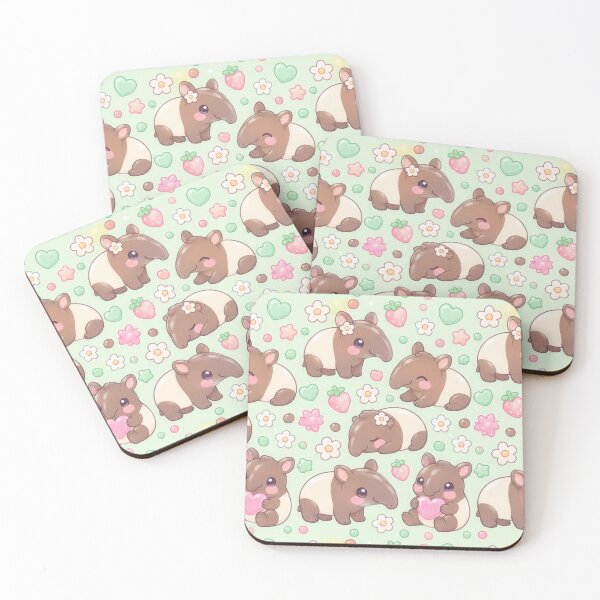 Item preview, Cute Kawaii Gummy Tapir Pastel Candy Pattern designed and sold by Soft Berry Studio.