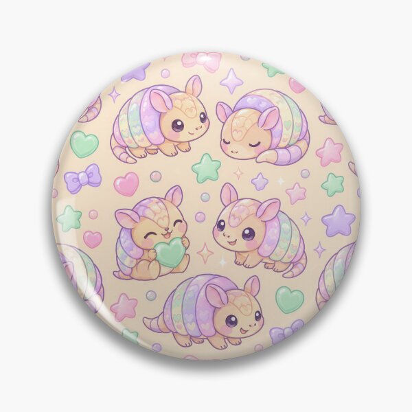 Item preview, Cute Kawaii Gummy Armadillo Pastel Candy Pattern designed and sold by Soft Berry Studio.