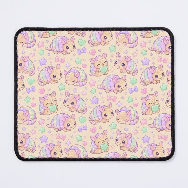 Item preview, Cute Kawaii Gummy Armadillo Pastel Candy Pattern designed and sold by Soft Berry Studio.