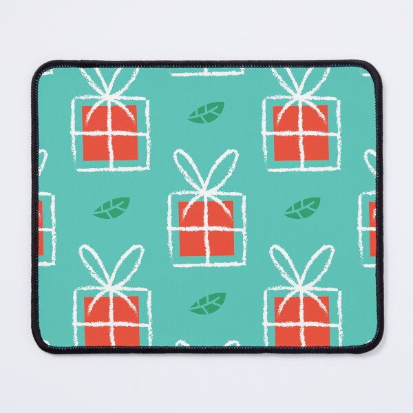 Item preview, Christmas Gift Box Seamless Pattern - Red Presents & Winter Leaves designed and sold by INSIDE-dsgn.