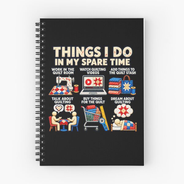 Item preview, Things I Do In My Spare Time Quilting designed and sold by ArtbySunRaeer.