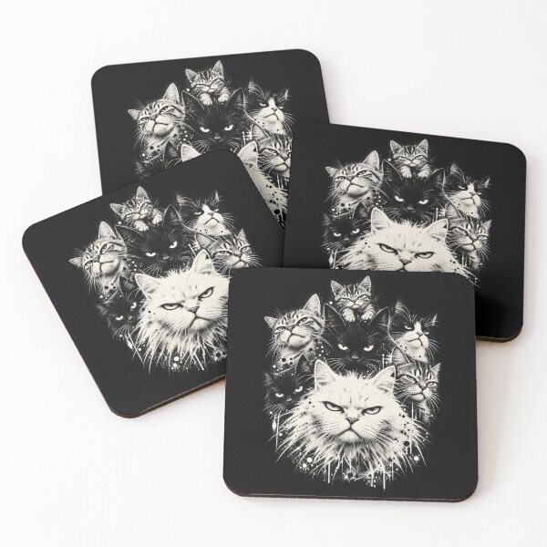 Item preview, Vintage Grunge Punk Cat Artwork designed and sold by GrimCuteStudio.
