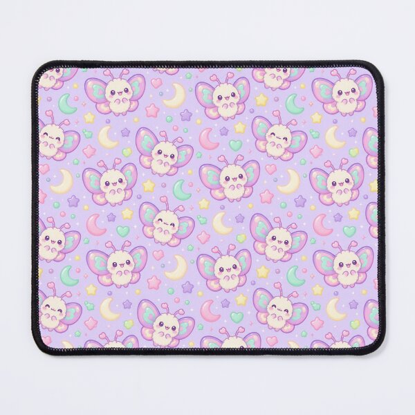 Item preview, Cute Kawaii Gummy Moth Pastel Candy Pattern designed and sold by Soft Berry Studio.