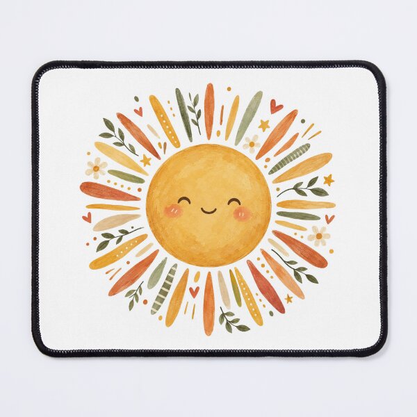 Item preview, Retro Happy Sun, Cute Smiling Sunshine, Vintage Boho Sun, Cheerful Summer Aesthetic, Sunshine Lover Gift designed and sold by Quiajia.