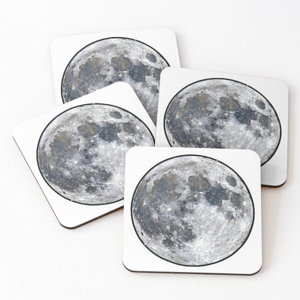 Item preview, Full Moon Crystal Sticker - Realistic Crater Detailed Diamond Moon designed and sold by Crystal Critters .