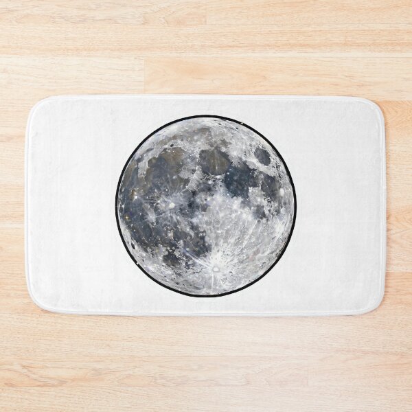 Item preview, Full Moon Crystal Sticker - Realistic Crater Detailed Diamond Moon designed and sold by Crystal Critters .