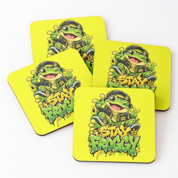 Item preview, Stay Froggy - Kawaii Frog Graffiti Streetwear designed and sold by Visual Dept..