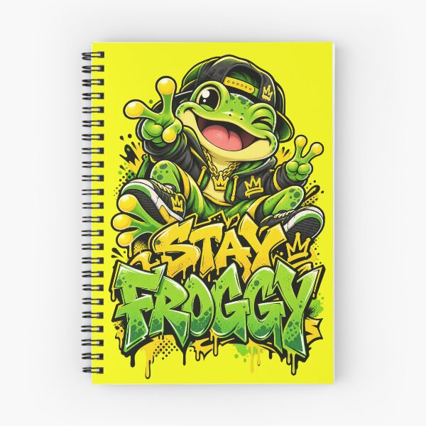 Item preview, Stay Froggy - Kawaii Frog Graffiti Streetwear designed and sold by Visual Dept..
