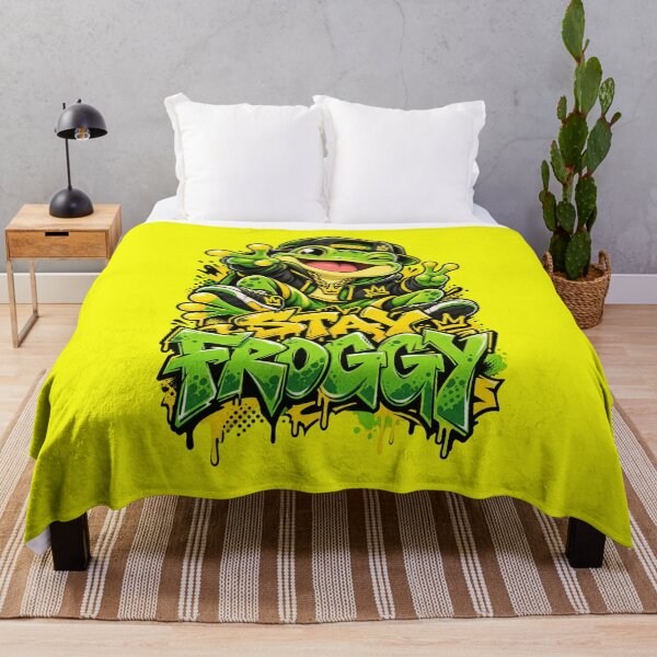 Item preview, Stay Froggy - Kawaii Frog Graffiti Streetwear designed and sold by Visual Dept..