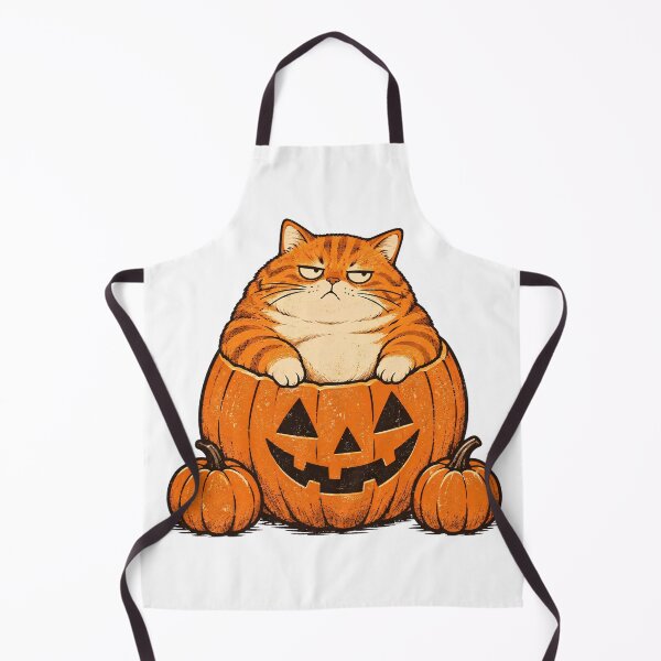 Item preview, Sassy Orange Cat in Jack O Lantern Funny Halloween Pumpkin Retro Cat designed and sold by abdelski.