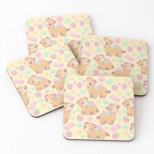 Item preview, Cute Kawaii Gummy Camel Pastel Candy Pattern designed and sold by Soft Berry Studio.