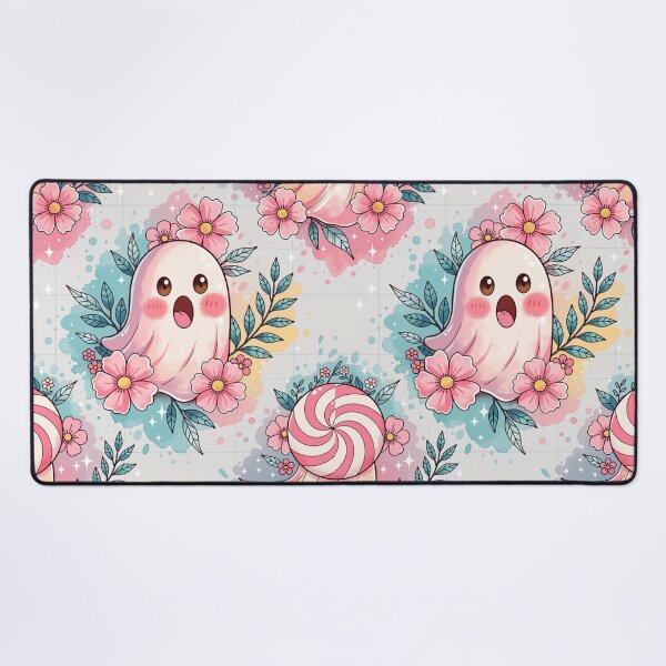 Item preview, Pink Floral Ghosts Candy Halloween Seamless Pattern designed and sold by Camel & Quirk.