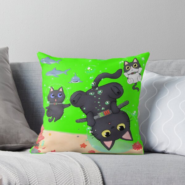Item preview, Surreal Scuba Cats Underwater Dreamcore Cartoon designed and sold by michellebake.