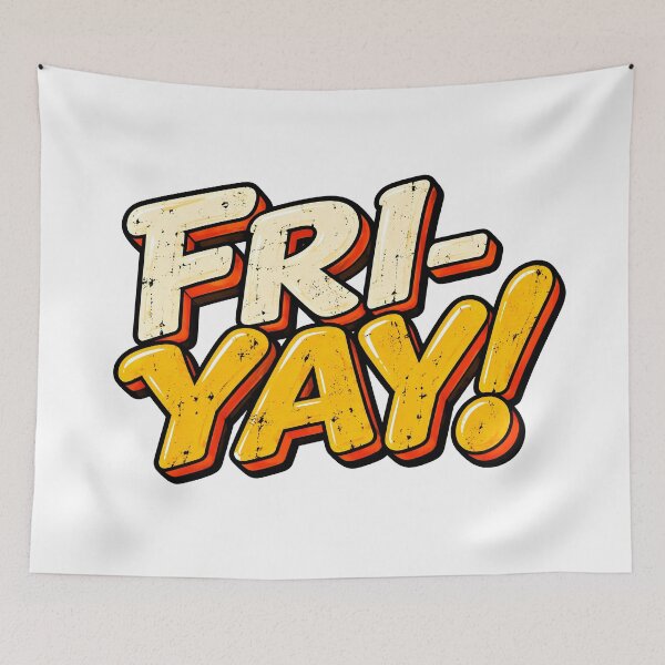 Item preview, Fri-Yay! – Retro Friday Celebration designed and sold by PRINTIONAL.