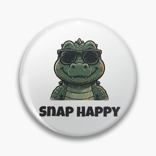 Item preview, Snap Happy Funny Crocodile Pun designed and sold by Wild Shades.