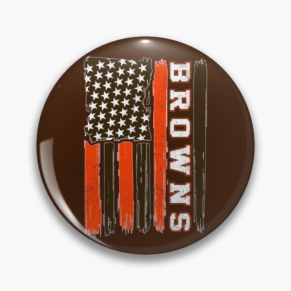 Item preview, Vintage Browns US Flag Distressed Cleveland Football designed and sold by RockTheFeal.
