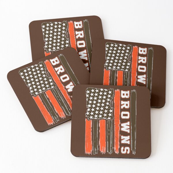 Item preview, Vintage Browns US Flag Distressed Cleveland Football designed and sold by RockTheFeal.