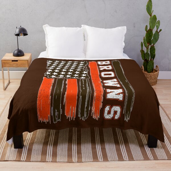 Item preview, Vintage Browns US Flag Distressed Cleveland Football designed and sold by RockTheFeal.