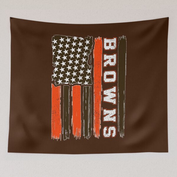 Artikelvorschau, Vintage Browns US Flag Distressed Cleveland Football entworfen und verkauft von RockTheFeal.