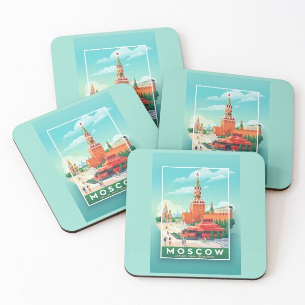 Item preview, Moscow Travel Poster designed and sold by ArtworkNorth.