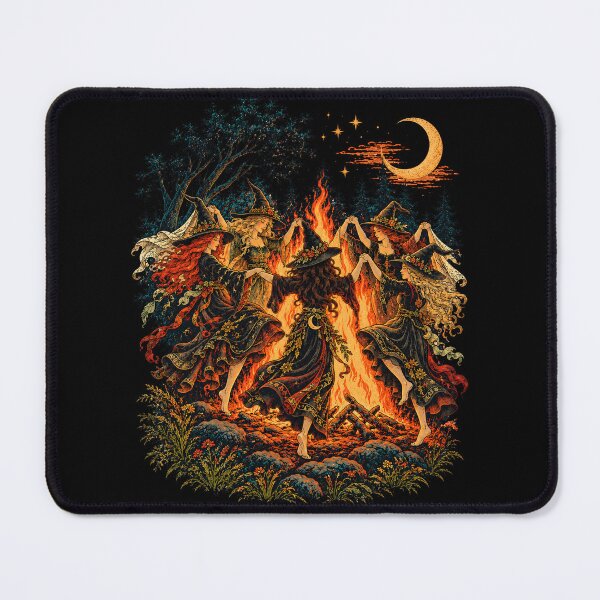 Item preview, Witches Dancing Around Midnight Bonfire designed and sold by TeeARTHY.
