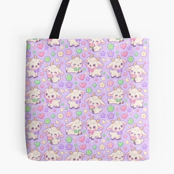 Item preview, Cute Kawaii Gummy Goat Pastel Candy Pattern designed and sold by Soft Berry Studio.