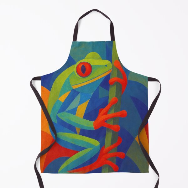 Item preview, Red Eyed Tree Frog Painting – Tropical Rainforest Wildlife Art designed and sold by GalleryKauffeld.