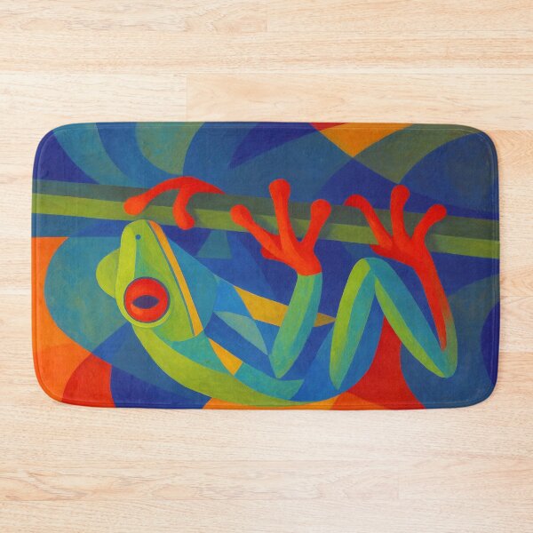 Item preview, Red Eyed Tree Frog Painting – Tropical Rainforest Wildlife Art designed and sold by GalleryKauffeld.