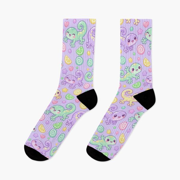 Item preview, Cute Kawaii Gummy Gecko Pastel Candy Pattern designed and sold by Soft Berry Studio.