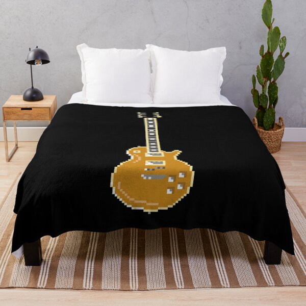 Item preview, Guitar Pixel Art – Retro Electric Guitar Design designed and sold by OpenTabsDesigns.
