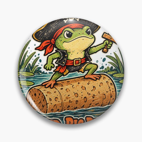 Item preview, frog pirat designed and sold by Danilo Store.