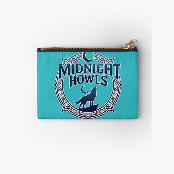 Item preview, Midnight Howls - Celtic Wolf Howling at the Moon Emblem - Dark Blue Fantasy Design designed and sold by Creative StudioK.