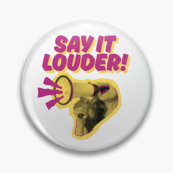 Item preview, Say It Louder Halftone Megaphone Collage designed and sold by Fani*.