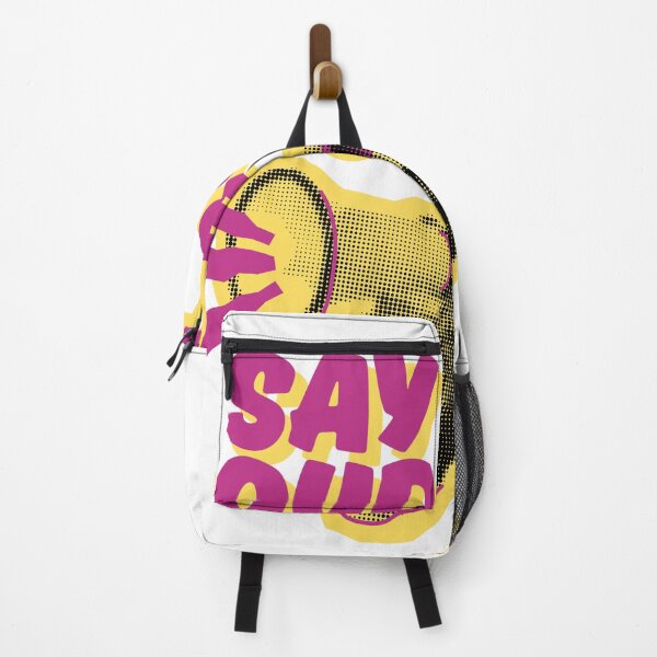 Item preview, Say It Louder Halftone Megaphone Collage designed and sold by Fani*.