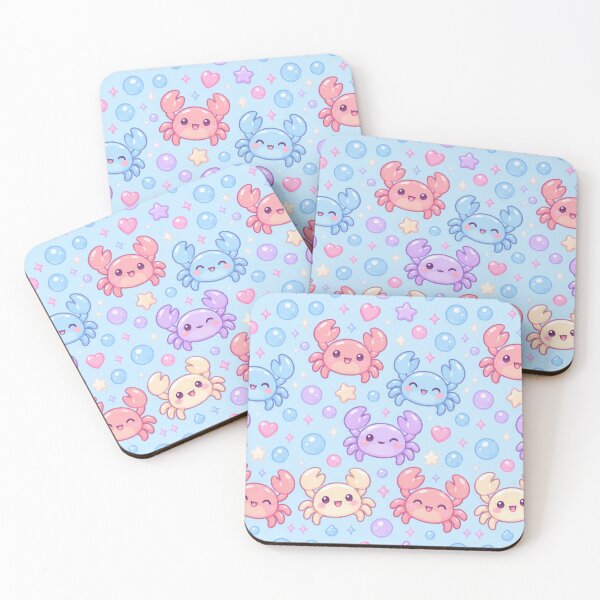 Item preview, Cute Kawaii Gummy Crab Pastel Candy Pattern designed and sold by Soft Berry Studio.