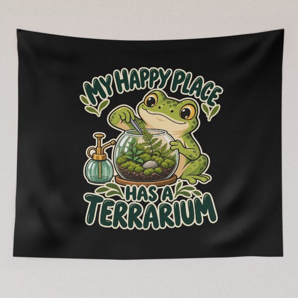 Item preview, My Happy Place Has A Terrarium designed and sold by Good Mood Foundry.